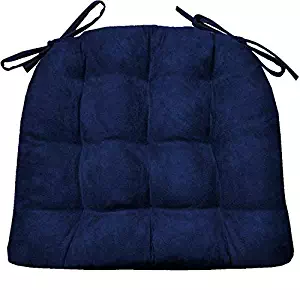Best tie on chair cushions for dining chairs blue