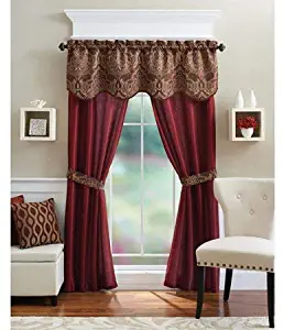 Best gold and burgundy curtains for living room
