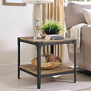 Best rustic end table set