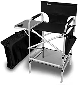 Best folding tall directors chair with side table