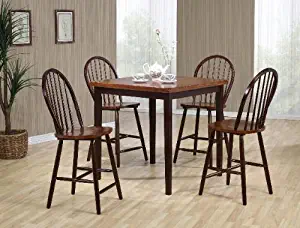Best 5 pc black and oak dining set
