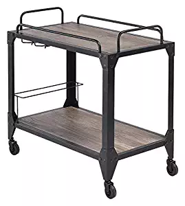 Best oak kitchen island with wine rack