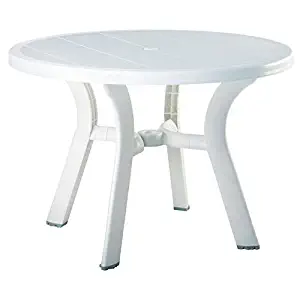 Best plastic patio table white