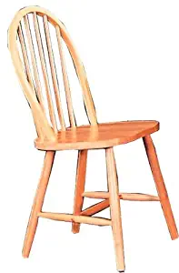 Best windsor dining chair, white/natural, set of 2