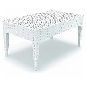 Best small white wicker patio table