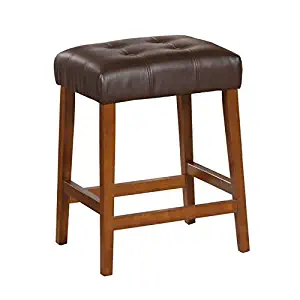 Best bar stool wood and faux leather 24′