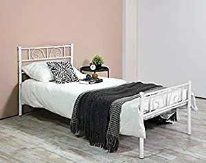 Best twin white metal bed frame