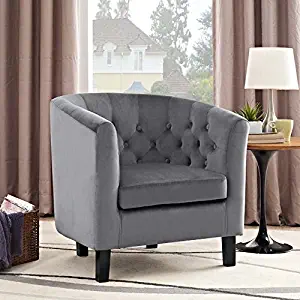Best light gray velvet accent chair