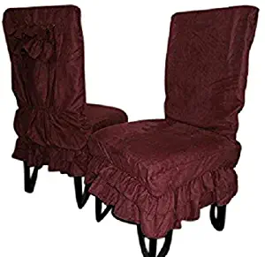 Best dining chair seat covers with ruffle