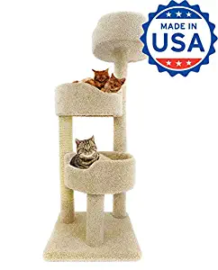 Best 4 tier cat furniture carpeted