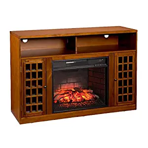 Best infrared quartz fireplace tv stand oak