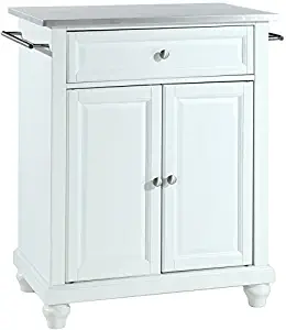 Best crosley stainless steel top rolling kitchen cart/island