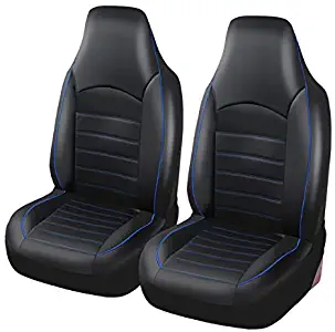 Best black and blue high back seat covers