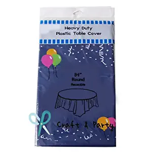 Best navy table cloth circle