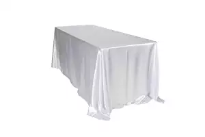 Best white satin table cloth