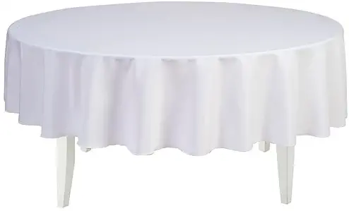 Best white table cloth 60′ round