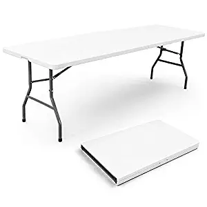 Best 6ft folding table fold in half with handle