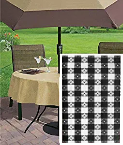 Best round patio table cloths 90