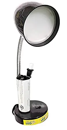 Best mainstays 3.5 watt led desk lamp, flexible gooseneck, silver