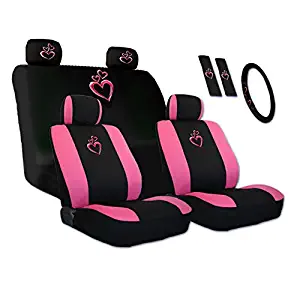 Best seat covers for cars full set pink