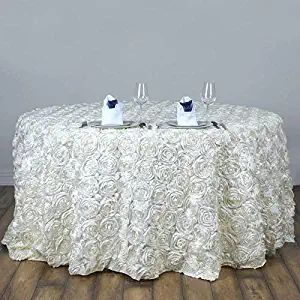 Best white rosette table cloth