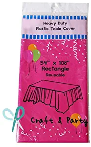 Best fuchsia table cloth disposable