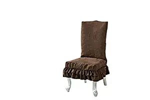 Best dining chair seat covers with ruffle