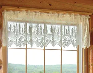 Best lace swag living room valance