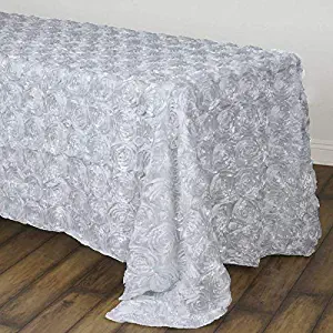 Best white rosette table cloth