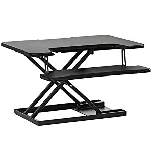 Best l shaped computer desk with built in monitor stand