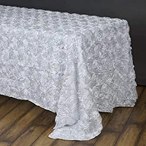Best white rosette table cloth