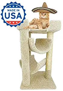 Best 4 tier cat furniture carpeted