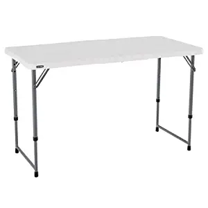 Best adjustable height folding table 4 ft
