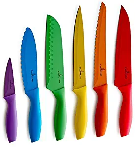 Best purple handled stainless steel kitchen knife set