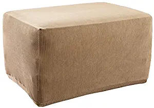 Best sure fit stretch suede ottoman slipcover
