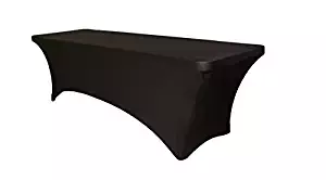 Best white with black strip thick table cloth