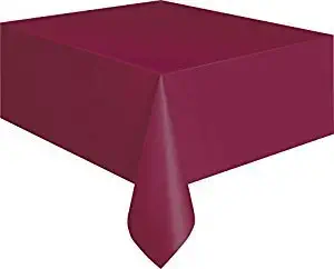 Best table cloth burgundy rectangle