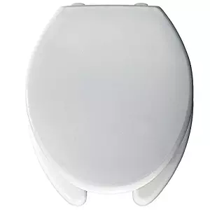 Best elongated hinged elevated toilet seat in white