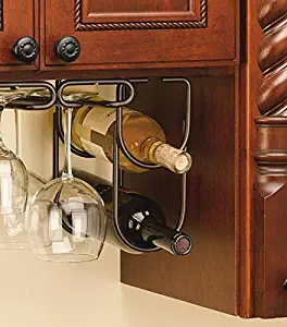 Best wine glass rack under cabinet nickel