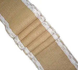 Best roll of burlap table runner with lace