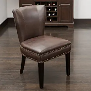 Best camel leather dining chair