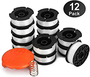 YWTESCH Line String Trimmer Replacement Spool, 30ft 0.065" Autofeed String Trimmer Line Replacement Spool for Black+Decker String Trimmers (Pack of 13/30ft)