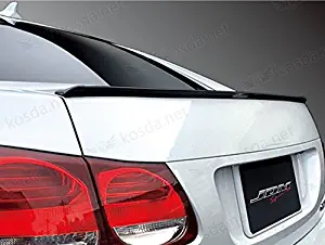 TRUE LINE Automotive TrueLine Flat Black Finish Trunk Spoiler Lip Kit