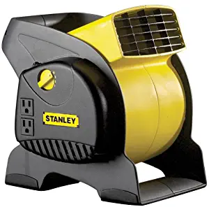 Lasko Stanley High-Velocity Blower Fan, 655702,Black / Yellow