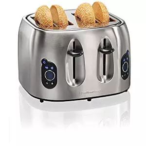 Hamilton Beach Brands 697046430306 Hamilton Beach 24702 Digital 4-slice Toaster, Brushed Stainless