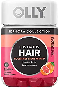 OLLY Lustrous Hair Gummy Vitamins! Blend of Biotin, Keratin, and Powerful Antioxidants! Delicious Gummy Formulated to Support Healthy Hair! Help Your Hair Look Its Best! (Hair)