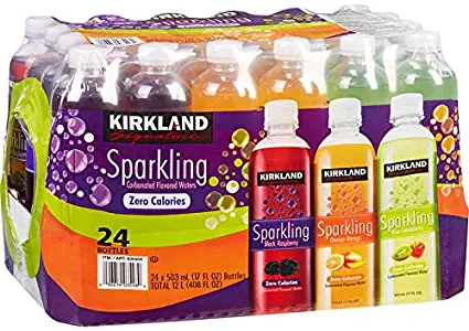 Kirkland Signature Flavored Sparkling Water Variety Club Pack - 24 ct. (17 oz.)