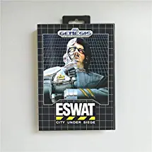 Game Card E-SWAT City Under Siege - USA Cover With Retail Box 16 Bit MD Game Card for Sega Megadrive Genesis Video Game Console