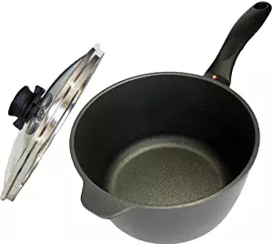 Swiss Diamond Cast-Aluminum Nonstick 3.2-Quart Saucepan with Lid