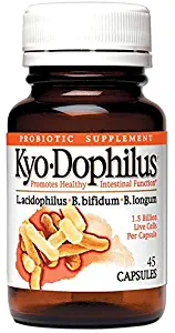 Kyo-Dophilus Daily Probiotic, Immune and Digestive Support*,45 capsules (Packaging may vary)